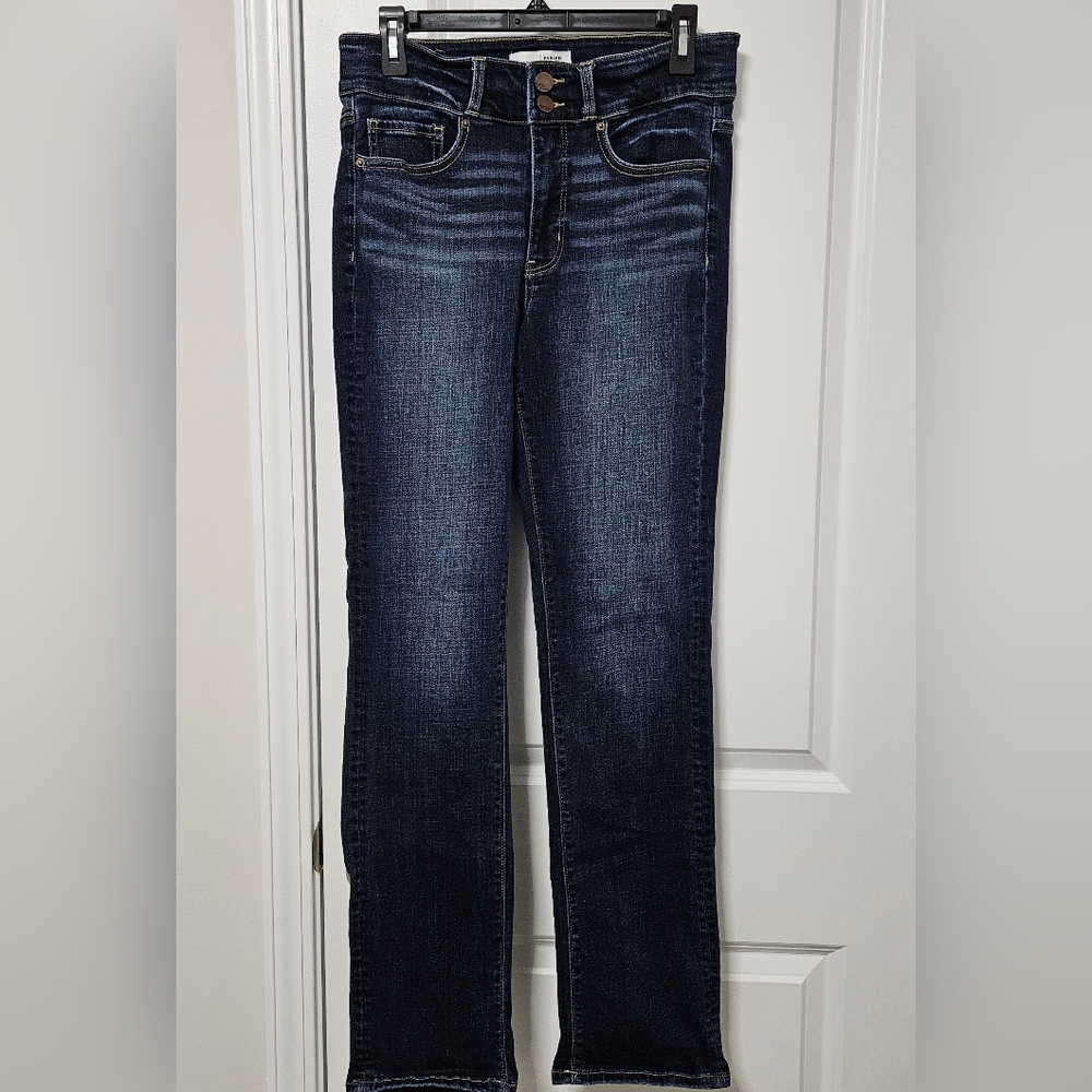 BKE Women's Straight Leg Jeans - Dark Blue